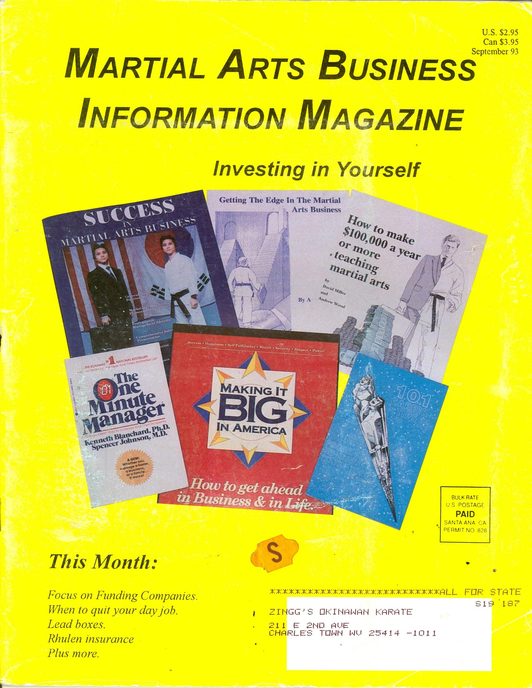 09/93 Martial Arts Business Information